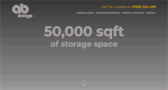 Desktop Screenshot of ab-storage.co.uk